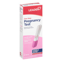 Leader One Step Pregnancy Test Kit, 2 Ea