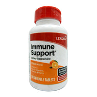 Leader Immune Support Dietary Supplement Chewable Tablets, Citrus Flavor, 50 Ea