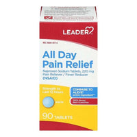 Leader All Day Pain Relief Tablets, 90 Ea