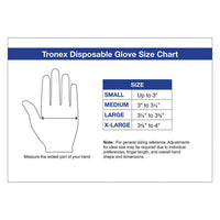 Tronex Nitrile Chemo Rated Exam Glove, Blue Color, Small, 100 Ea