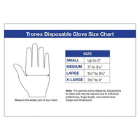 Tronex Nitrile Chemo Rated Exam Glove, Blue Color, Medium, 100 Ea