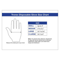 Tronex Nitrile Chemo Rated Exam Glove, Blue Color, Large, 100 Ea