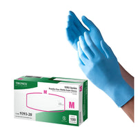 Tronex Nitrile Chemo Rated Exam Glove, Blue Color, Large, 100 Ea