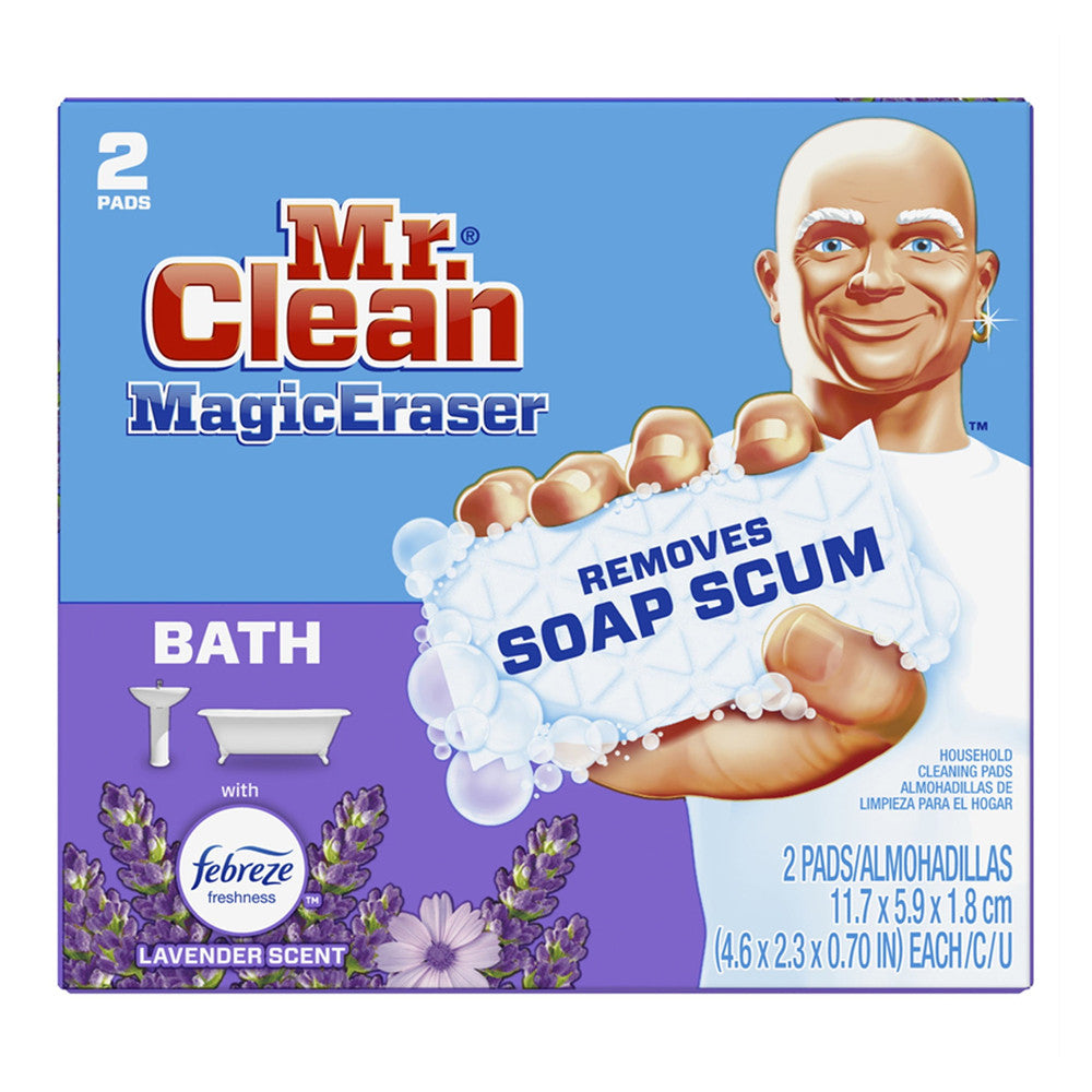 Mr. Clean Magic Eraser Pads With Febreze Lavender Scent, 2 Each, Pack of 16
