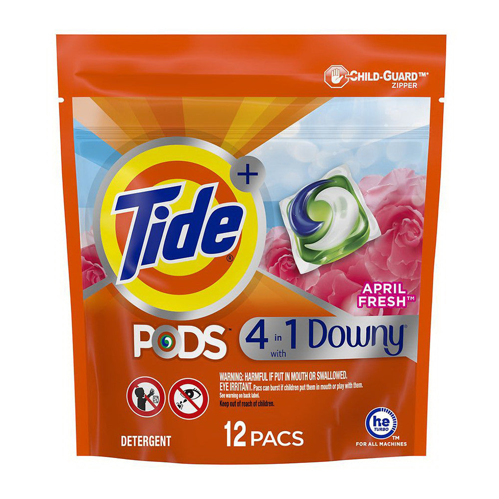 Tide Pods With Downy Liquid Laundry Detergent Pacs, 12 Ea