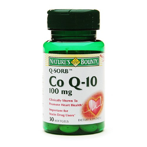 Natures Bounty Q-Sorb Coenzyme Q-10 100 Mg Softgels - 30 Ea