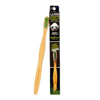 Woo Bamboo Adult Toothbrush Medium Zero Waste, 12 Ea