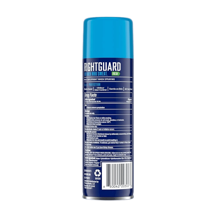 Right Guard Sport Antiperspirant Deodorant Aerosol Spray, Fresh, 6 Oz