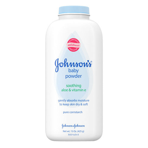 Johnsons Baby Powder With Aloe And Vitamin E Pure Cornstarch, #3058 - 15 Oz