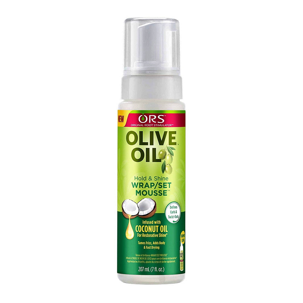 Organic Root Stimulator Olive Oil Wrap/Set Mousse - 7 Oz