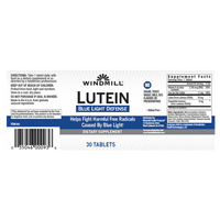 Windmill Lutein Blue Light Defense Tablets for Eye Health, 30 Ea
