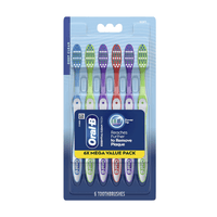 Oral-B Fresh & Clean Toothbrushes, Soft, Assorted, 6 Ea