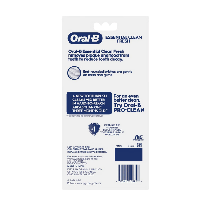 Oral-B Fresh & Clean Toothbrushes, Soft, Assorted, 6 Ea