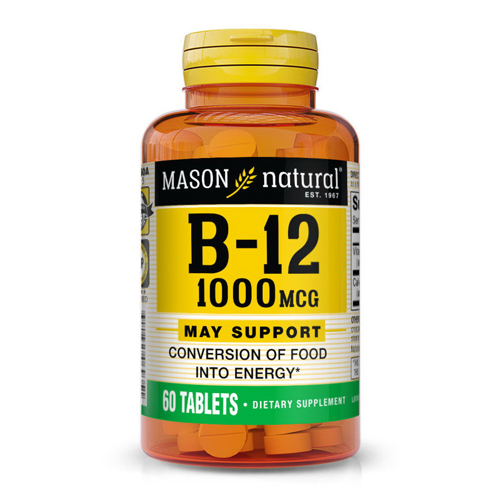 Mason Natural Vitamin B 12 1000 mcg Energy Tablets, 60 Ea