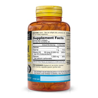 Mason Natural Calcium 1200 mg with Vitamin D 3 50 mcg Softgels for Bone Health, 60 Ea