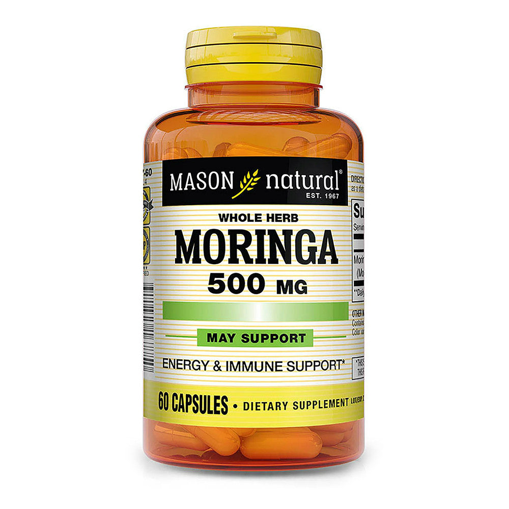 Mason Natural Moringa 500 mg Capsules for Immune Support, 60 Ea