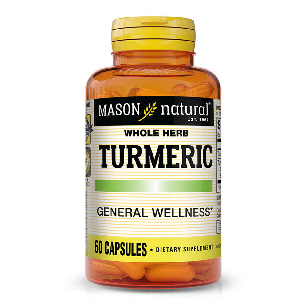 Mason Natural Turmeric Capsules for General Wellness, 60 Ea