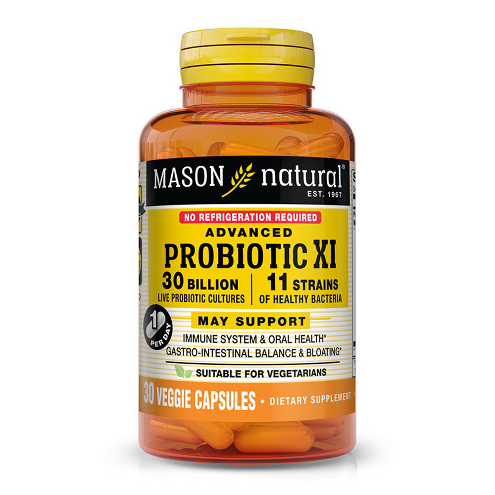 Manson Natural Advanced Probiotic XI Capsules for Immune Health, 30 Ea