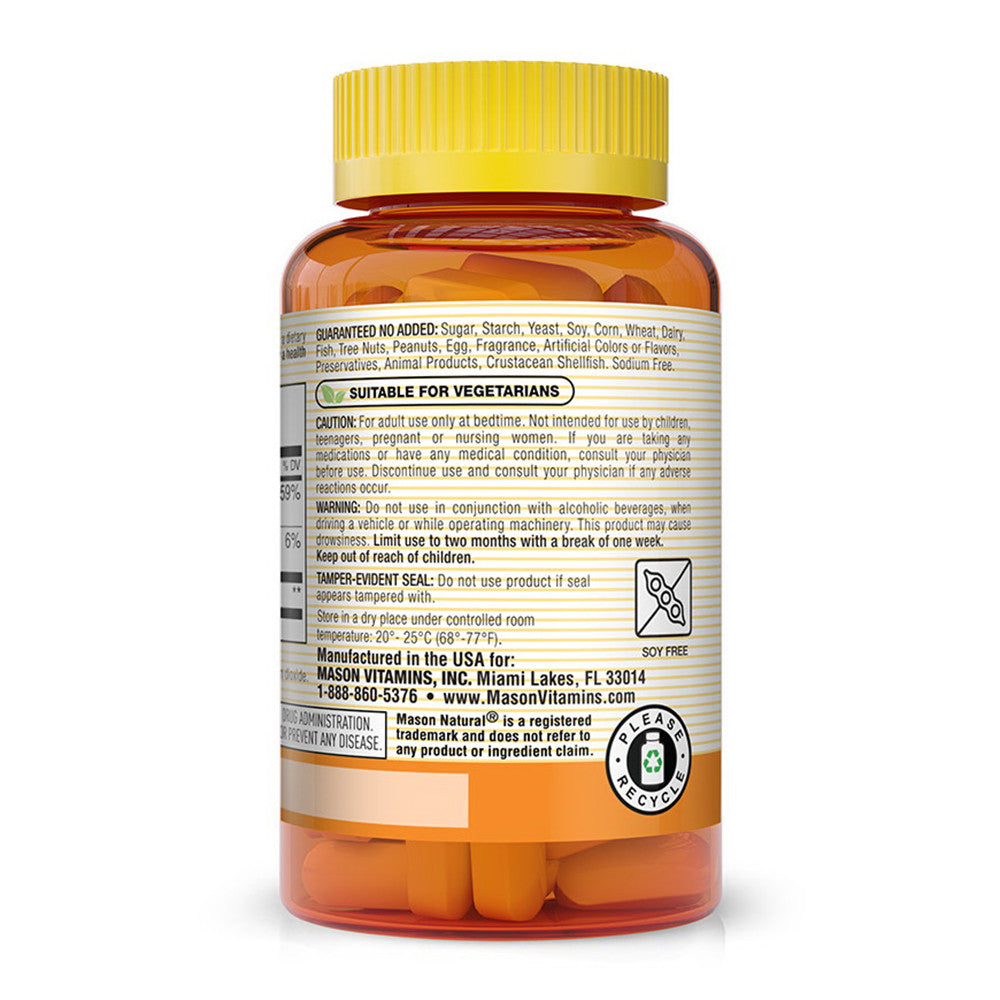 Mason Natural Melatonin 10 Mg Caplets for Restful Sleep, 60 Ea