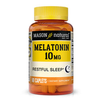 Mason Natural Melatonin 10 Mg Caplets for Restful Sleep, 60 Ea