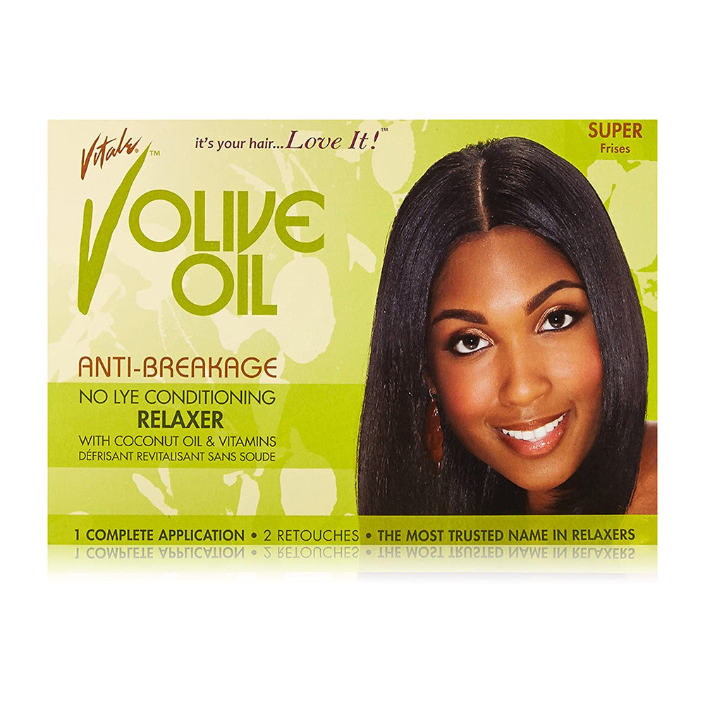 Vitale Olive Oil Sensitive Scalp No-Lye Relaxer Kit, 1 Ea