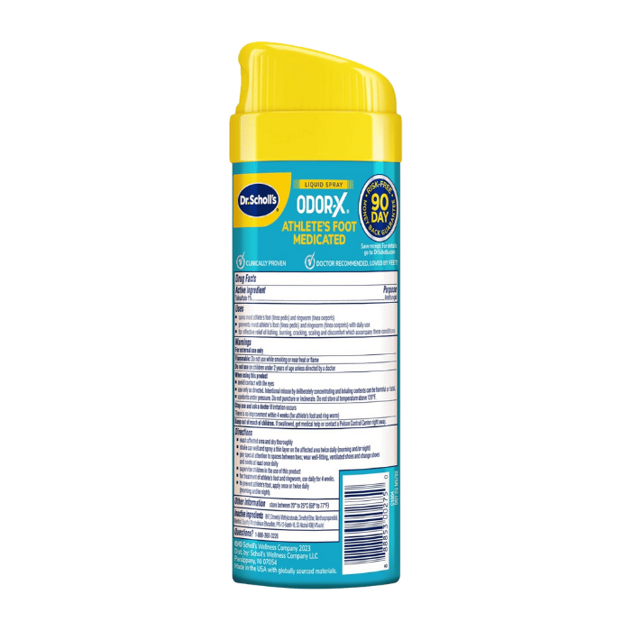 Dr Scholls Instant Cool Athletes Foot Treatment Spray, 150 Grms