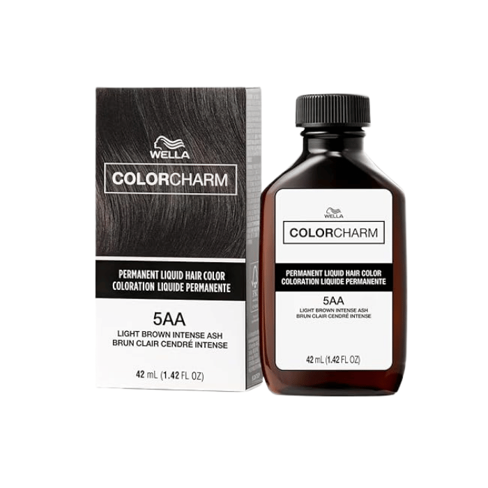 Wella Color Charm Permanent Liquid Hair Color 5AA by 336, Light Brown Intense Ash, 1.4 Oz