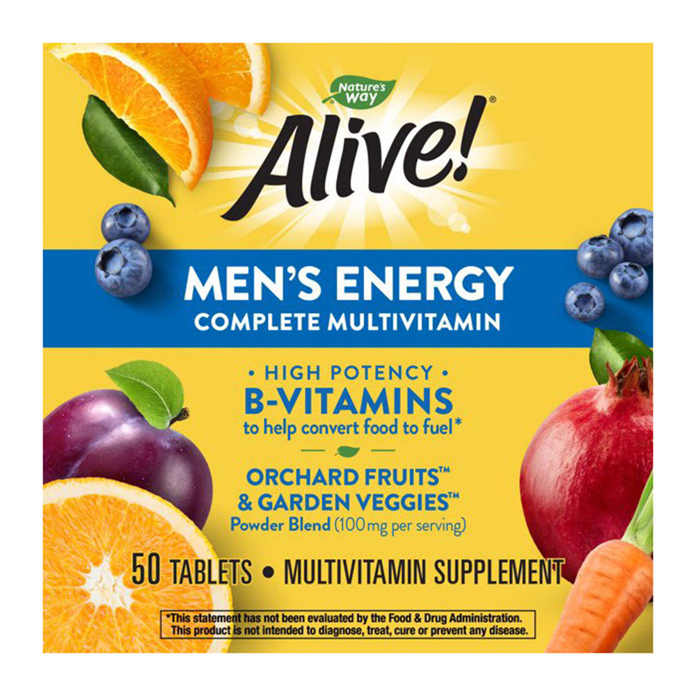 Natures Way Alive Mens Energy Complete Multivitamin, 50 Ea