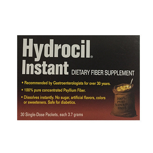 Hydrocil Powder Paks Instant Relieves Constipation - 30 Each