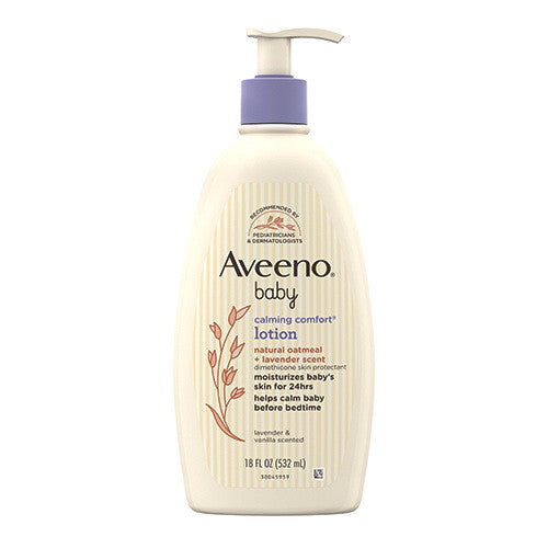 Aveeno Baby Calming Comfort Moisturizing Lotion, Lavender & Vanilla, 18 Oz