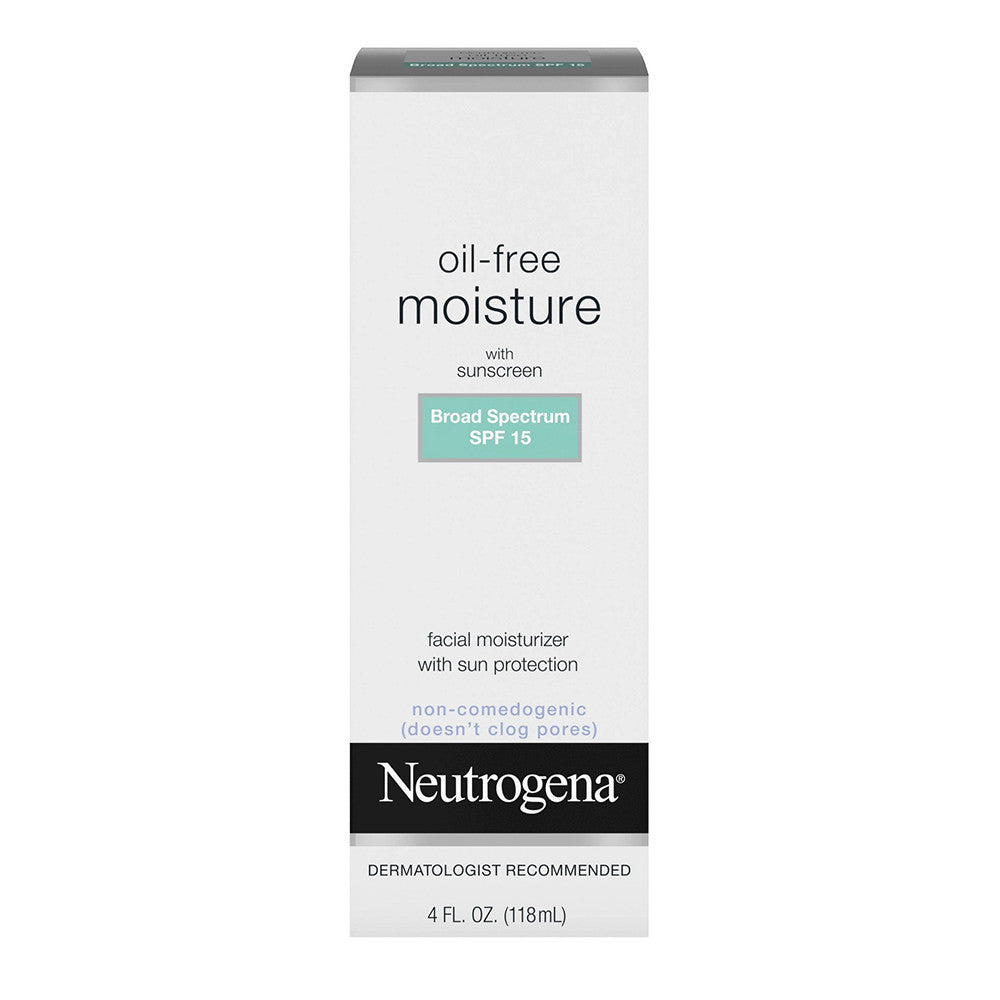 Neutrogena Oil-Free Facial Moisturizer With Uva And Uvb Sun Protection, Spf 15 - 4 Oz