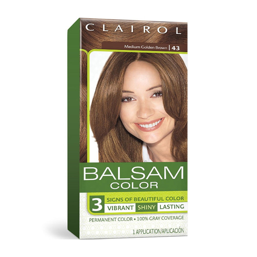 Clairol Balsam Color Hair Color, Level 3, Medium Dark Brown #615, 1 Ea