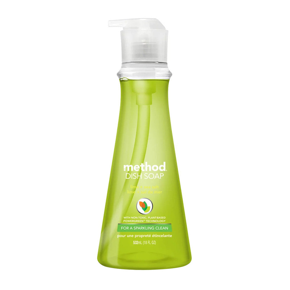 Method Dish Soap with Lime and Sea Salt, 18 Oz, 6 Ea