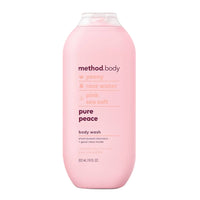 Method Pure Peace Body Wash with Peony, Rose Water and Pink Sea Salt, 18 Oz, 6 Ea