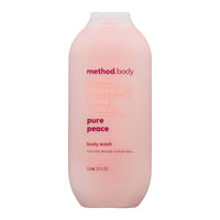 Method Pure Peace Body Wash with Peony, Rose Water and Pink Sea Salt, 18 Oz, 6 Ea