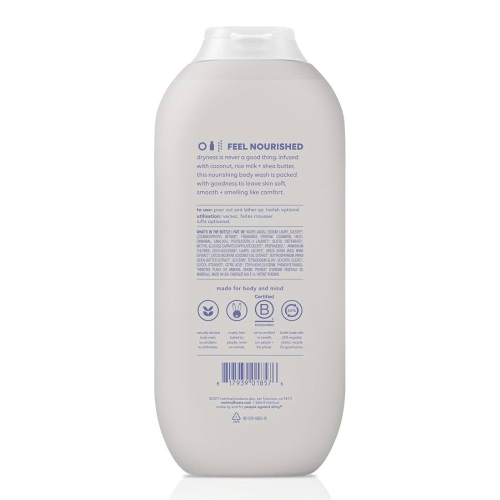 Method Simply Nourish Body Wash With Coconut, Rice Milk and Shea Butter, 18 Oz, 6 Ea