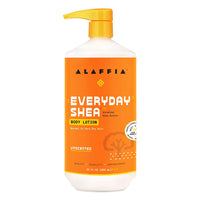 Alaffia Everyday Shea Butter and Lemongrass Unscented Moisturizing Body Lotion, 32 Oz