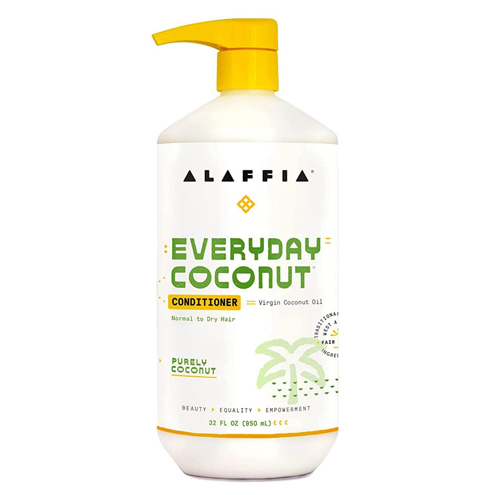 Alaffia Coconut Conditioner for Hair Hydration 32Oz (950ml)
