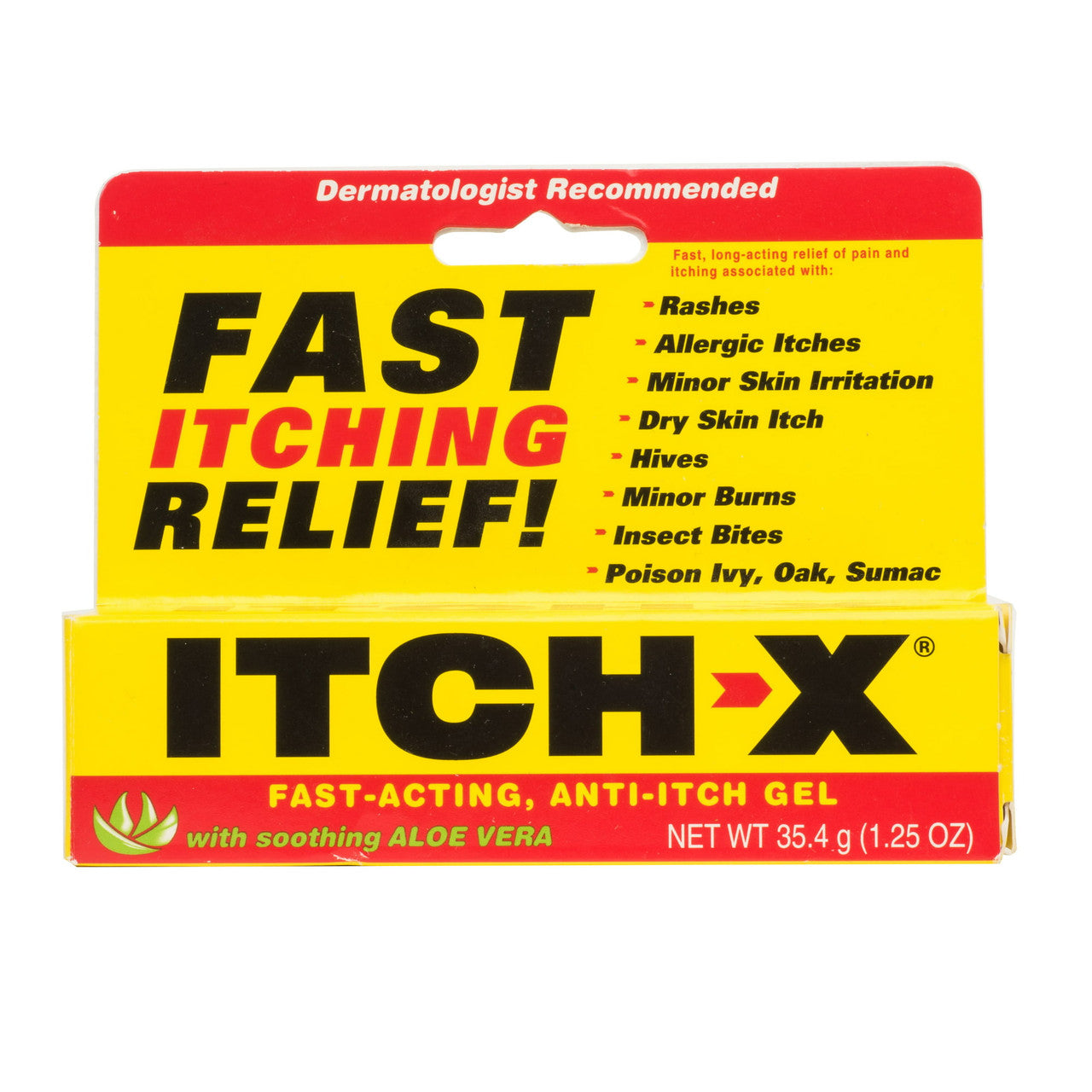 Itch-X Dual Acting Anti-Itch Gel With Aloe Vera, 1.25 Oz