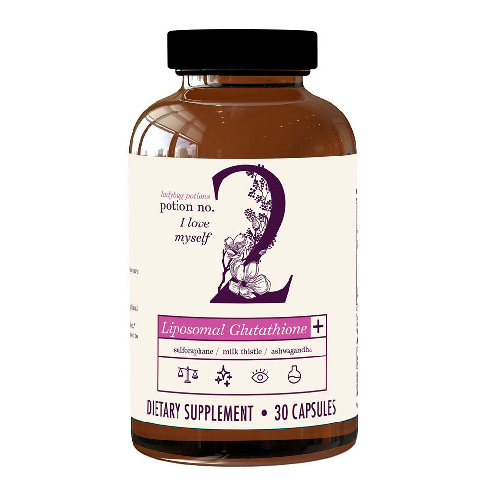 Ladybug Potion No2 I Love Myself Liposomal Glutathione Plus Capsules, Healthy Immune Function, 30 Ea