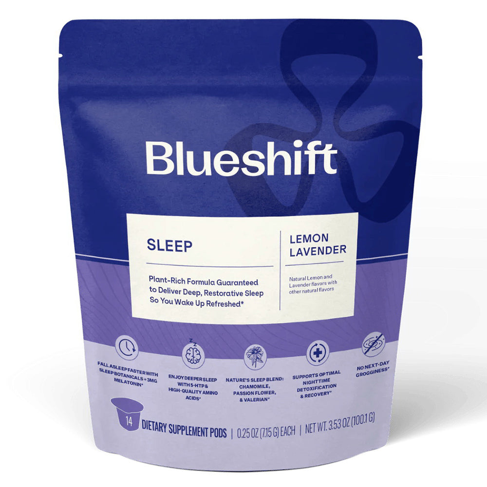 Blueshift Nutrition Sleep Lemon Lavender Plant Rich Formula for Fall a Sleep Faster Dietary Supplement 3.35Oz (100.1g)