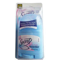 Secret Invisible Solid Anti-Perspirant Deodorant For Women, Travel Size - 0.6 Oz/Bottle, 4 Ea