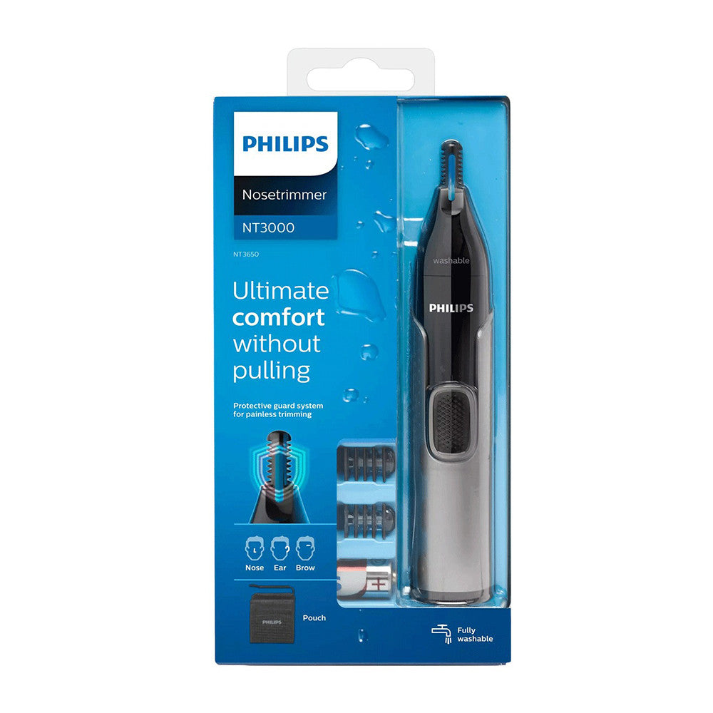 Philips Norelco Nose Trimmer 3000 With 6 Pieces For Nose, Ears And Eyebrows, NT3000, 1 Ea
