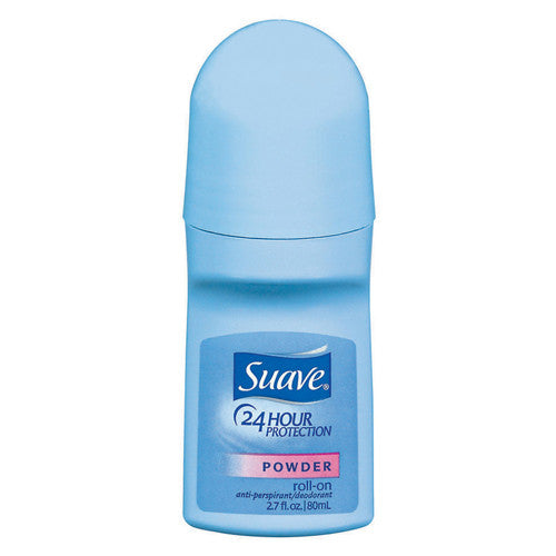 Suave Roll-On Anti-Perspirant And Deodorant, Baby Powder, 2.7 Oz