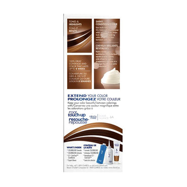 Clairol Nice N Easy Natural Light Ash Brown #114 Permanent Hair Color, Kit