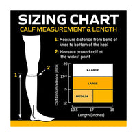 Futuro Anti-Embolism Knee Length Stockings, Moderate Compression, Closed Toe, X-Large Regular, White
