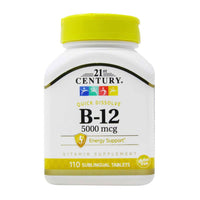 21St Century Sublingual Vitamin B-12 5000 Mcg Tablets - 110 Ea