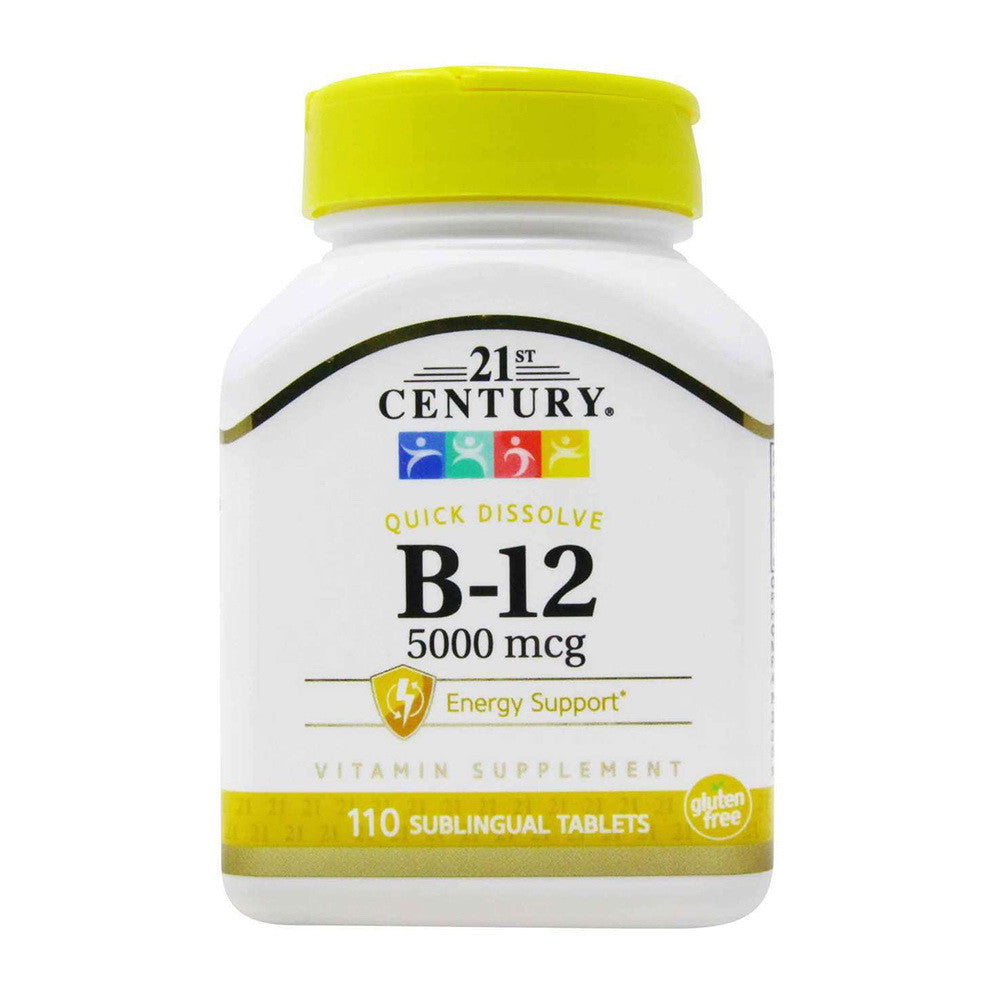 21St Century Sublingual Vitamin B-12 5000 Mcg Tablets - 110 Ea