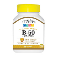 21St Century B-50 Complex Prolonged Release Tablets - 60 Ea