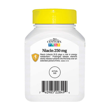 21st Century Niacin Prolonged Release 250 mg Tablets, 110 Ea